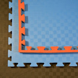 Kampfsportmatten Wendematte rot-blau 100x100x4cm