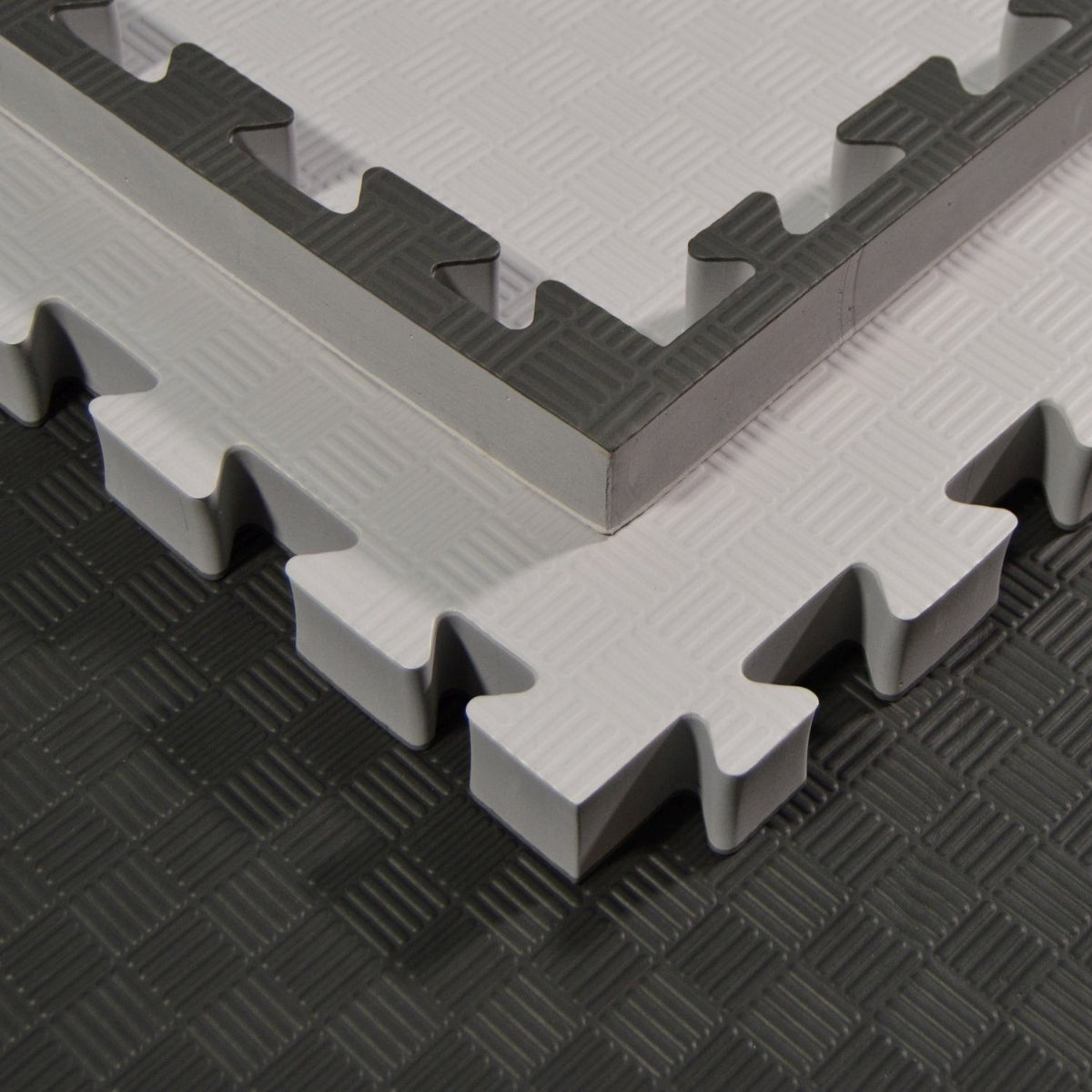 Kampfsportmatten Wendematte grau -schwarz 100x100x4cm