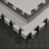 Kampfsportmatten Wendematte grau -schwarz 100x100x4cm