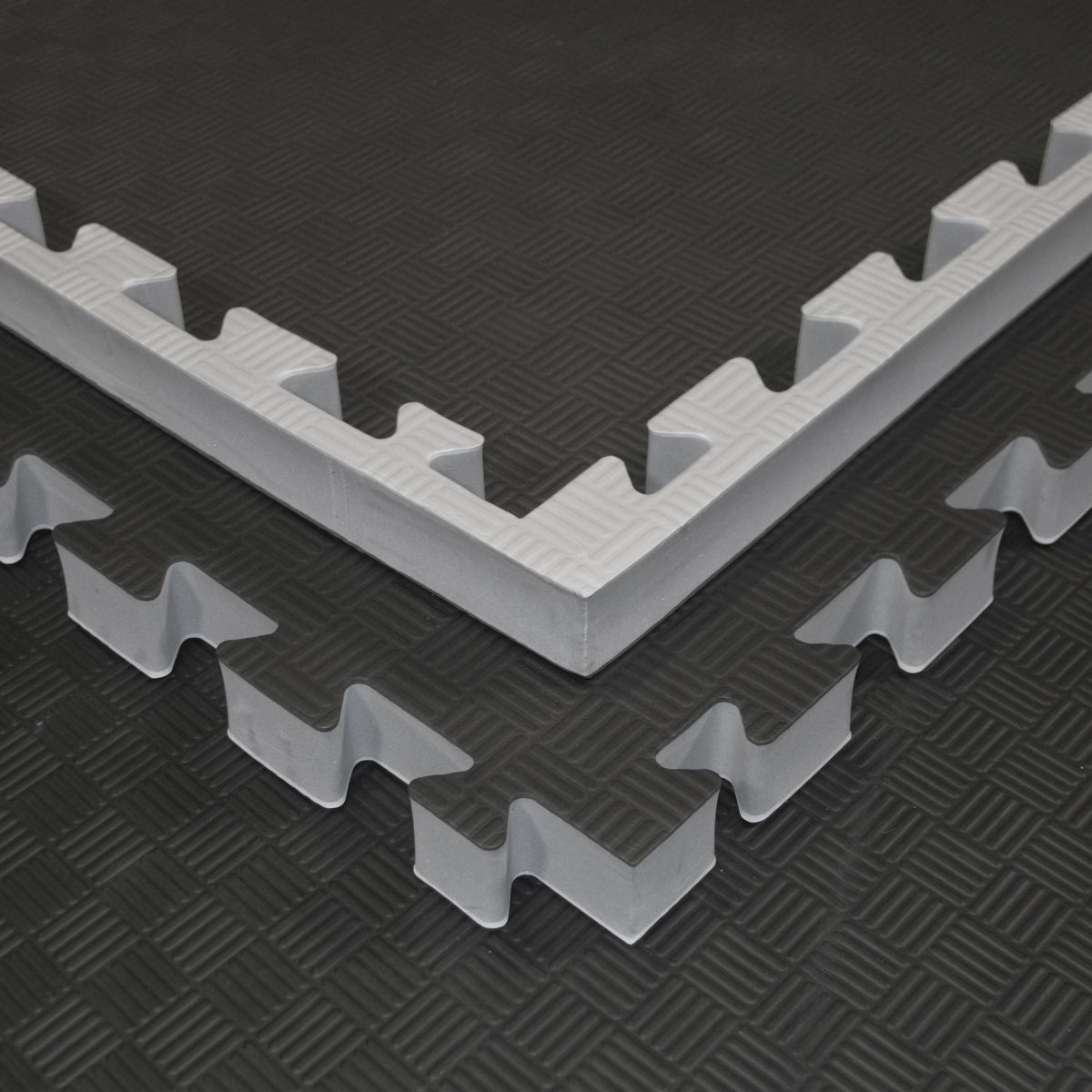 Kampfsportmatten Wendematte grau -schwarz 100x100x4cm