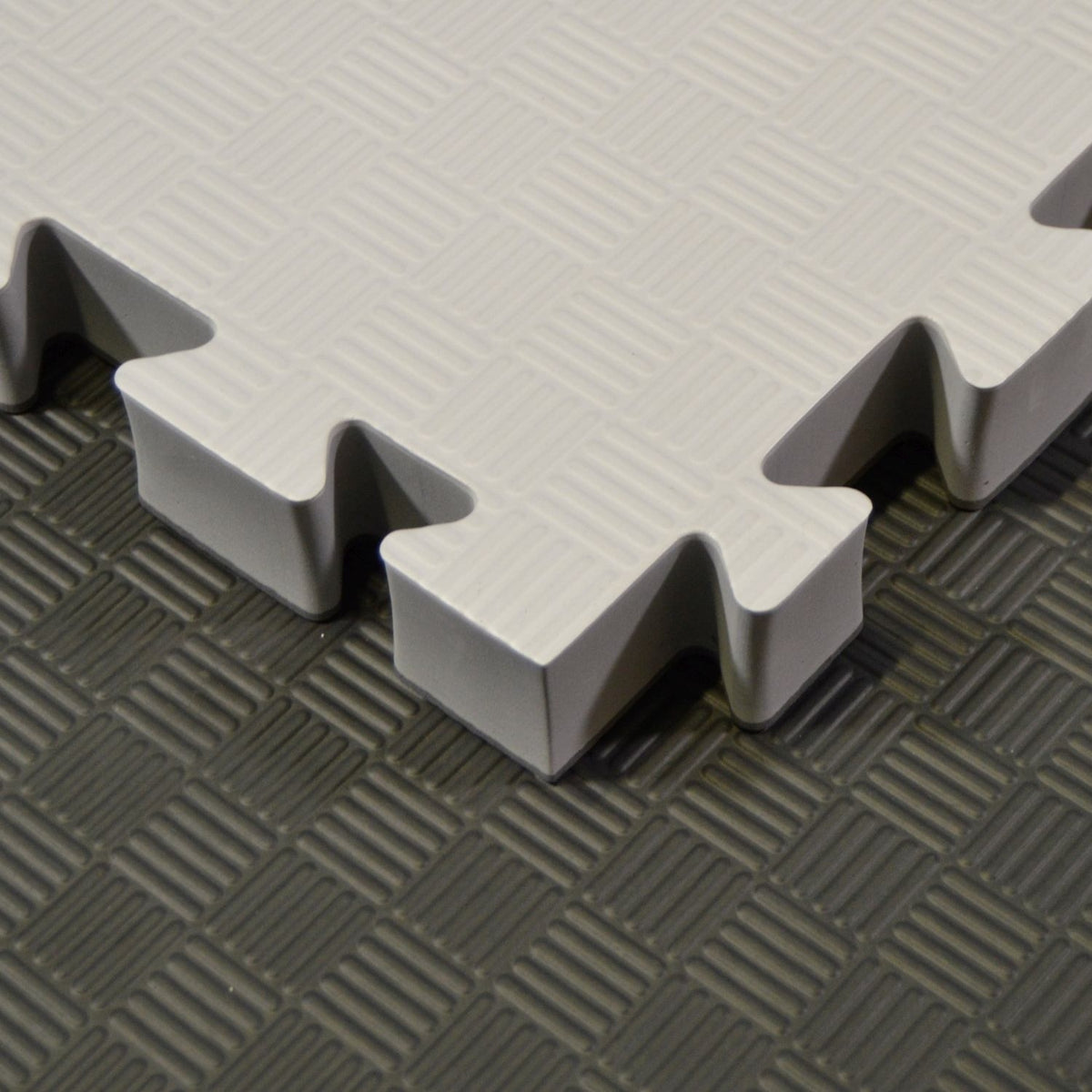 Kampfsportmatten Wendematte grau -schwarz 100x100x4cm