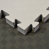 Kampfsportmatten Wendematte grau -schwarz 100x100x4cm