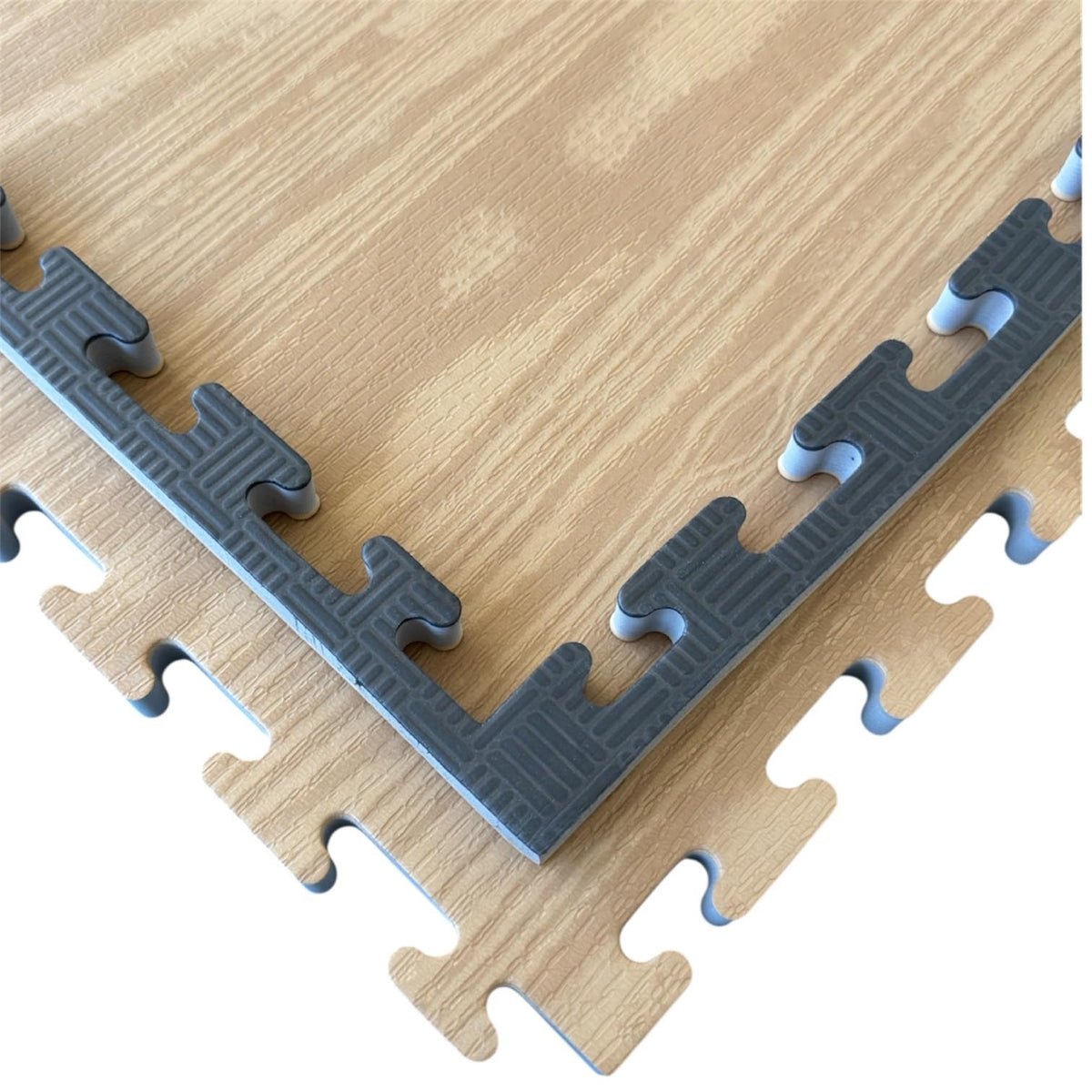 Kampfsportmatten Holzoptik-schwarz 100 x 100 x 2,5cm