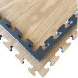 Kampfsportmatten Holzoptik-schwarz 100 x 100 x 2,5cm