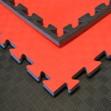 Kampfsportmatten rot/schwarz 100x100x2cm