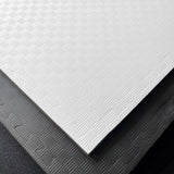 Kampfsportmatten weiß-gelb 100x100x2cm