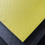 Kampfsportmatten weiß-gelb 100x100x2cm