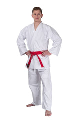 Karateanzug PROFI 12oz schwer Canvas weiß (Karatejacke, Karatehose mit Gummibund)