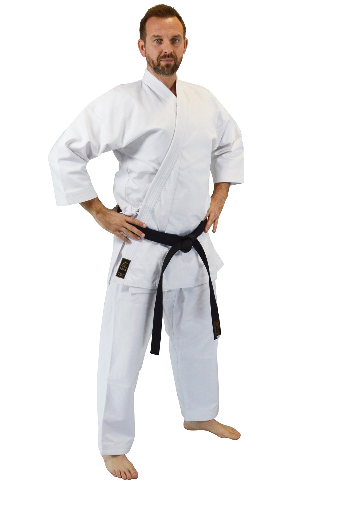Karateanzug TORA Profi Gi 14 oz weiß -  Schwere Baumwolle