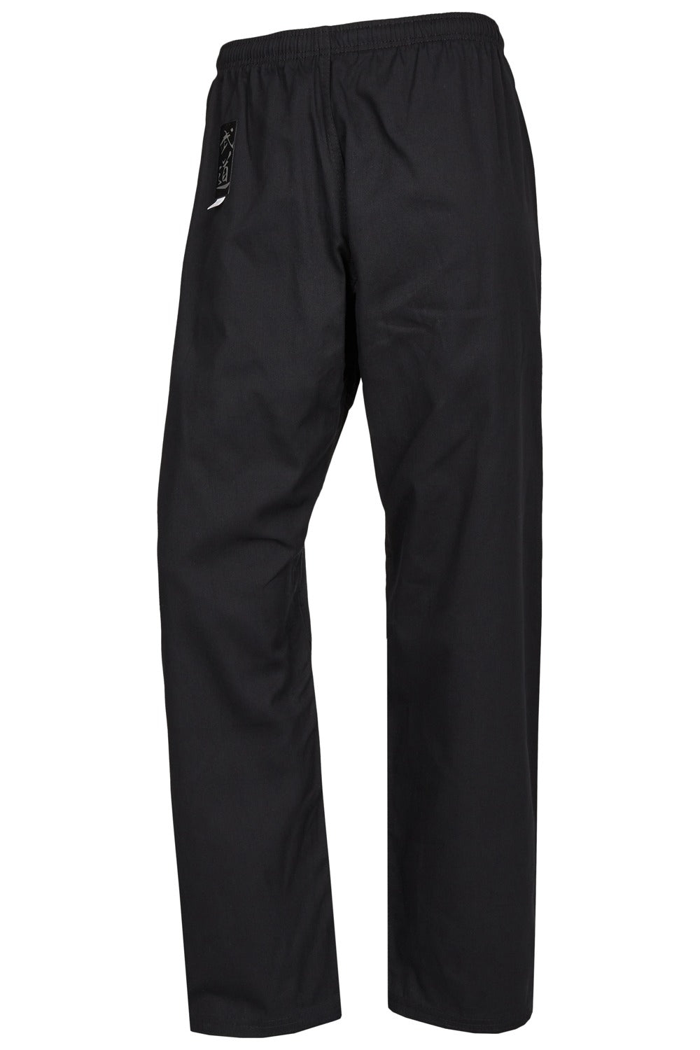 Kampfsport Hose schwarz - 8 oz Baumwolle - mit Elastikbund